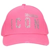 Dsquared2 Icon Crystal Embellished Baseball Cap In Pink