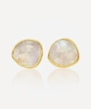 MONICA VINADER GOLD PLATED VERMEIL SILVER SIREN MOONSTONE STUD EARRINGS,000649942