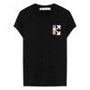 Off-white Gradient Logo Cotton T-shirt In Black