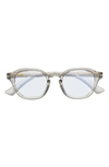 The Book Club Fan Of Seen Labels 47mm Blue Light Blocking Reading Glasses In Sky