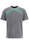 PALM ANGELS PALM ANGELS VINTAGE T-SHIRT WITH LOGO