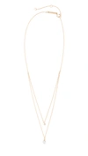 ZOË CHICCO 14K GOLD DOUBLE LAYER CHAIN NECKLACE