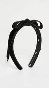 LELE SADOUGHI BARDOT RIBBON SLIM HEADBAND JET,LELES30388