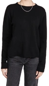 Reformation Cashmere Boyfriend Sweater In Black