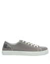 Maison Margiela Brown Canvas Tabi Sneakers In Grey