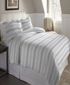 Pointehaven Savannah Stripe Superior Weight Cotton Flannel Duvet Cover Set, Twin/twin Xl In Savannah