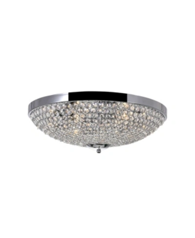 Cwi Lighting Globe 6 Light Flush Mount In Chrome