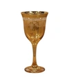 Lorren Home Trends Amber Goblets -set Of 6 In Amber