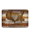 Laural Home Land That I Love Kitchen Mat In Brown