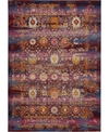 LONG STREET LOOMS ERA TABRIZ ERA03 RED, MULTI 5'3" X 7'10" AREA RUG