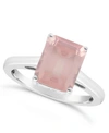 Macy's Sky Blue Topaz (4-1/6 Ct. T.w.) Ring In Sterling Silver. Also Available In Rose Quartz (3-1/4 Ct. T. In Rose Quartz