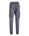 Galaxy By Harvic Men's Cotton Stretch Twill Cargo Joggers In Grey