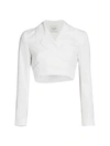 A.W.A.K.E. WOMEN'S CROPPED WRAP JACKET,0400013405577