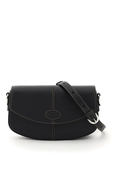 Tod's C Bag Mini Leather In Black