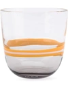 Carlo Moretti Striped Glass In Yellow
