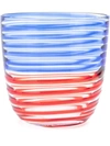 Carlo Moretti Striped Glass In Blue