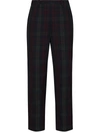 ROSIE ASSOULIN CHECKED STRAIGHT-LEG TROUSERS