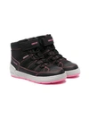 Geox Chunky Touch-strap Trainers In Black