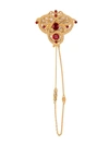 DOLCE & GABBANA EMBELLISHED CHAIN BROOCH