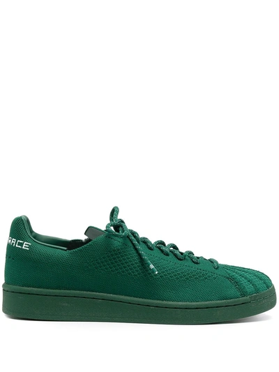 Adidas Originals By Pharrell Williams Superstar Primeknit 板鞋 In Green