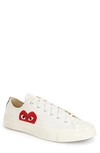 COMME DES GARÇONS PLAY X CONVERSE CHUCK TAYLOR LOW TOP SNEAKER,AZ-K111