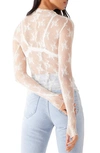 Free People Lady Lux Mesh Layering Top In Ivory-white In Evening Creme
