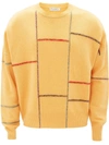 JW ANDERSON PATCHWORK-STYLE KNIT JUMPER