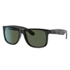 RAY BAN RB4165 JUSTIN MICKEY D20 SUNGLASSES MICKEY MOUSE TEXTURE FRAME GREY LENSES POLARIZED 54-16
