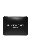 GIVENCHY LOGO LEATHER POUCH