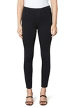 Liverpool Los Angeles Gia Glider Pull-on Skinny Ankle Jeans In Black Rinse