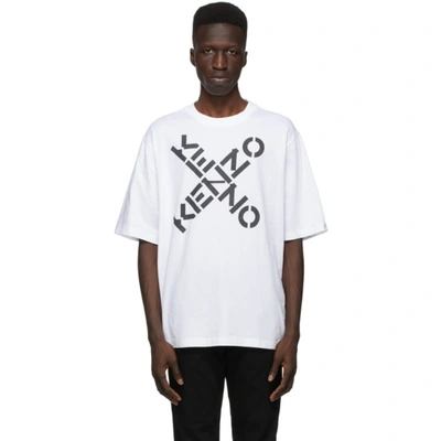Kenzo Logo-print Short-sleeve T-shirt In White,black