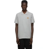 Kenzo Tiger Crest Polo Shirt In Grey