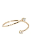 ZOË CHICCO OPEN BYPASS DIAMOND STACKING RING,060075403816