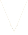 ZOË CHICCO SCATTERED DIAMOND CHAIN NECKLACE,060075353791