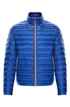 Moncler Daniel Water Resistant Lightweight Down Puffer Jacket In Blue