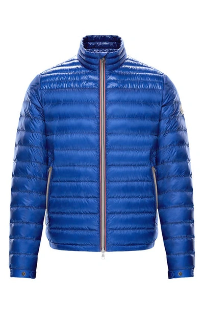Moncler Daniel Water Resistant Lightweight Down Puffer Jacket In Blue