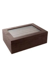 Cufflinks, Inc Double Layer Cuff Links Collectors Case In Brown
