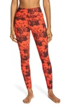 Alo Yoga Roses High Waist Leggings In Cherry