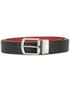 MICHAEL KORS CROSSGRAIN LEATHER BELT