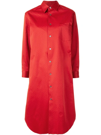 Junya Watanabe 分层式衬衫裙 In Red