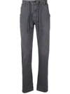 Diesel Tapered Drawstring Jeans In Grey