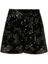 ROTATE BIRGER CHRISTENSEN SEQUIN-EMBELLISHED SHORTS