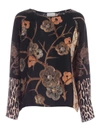 PIERRE-LOUIS MASCIA FLORAL AND ANIMAL PRINT SHIRT IN BLACK