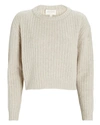 DIVINE HÉRITAGE Cropped Wool-Cashmere Sweater,060059161633