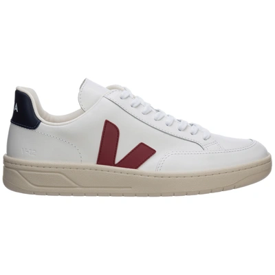 Veja Men's Shoes Leather Trainers Sneakers  V-12 In White