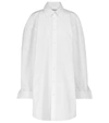 BALENCIAGA COTTON POPLIN SHIRT DRESS,P00532733