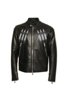 VALENTINO VALENTINO LOVEBLADE BIKER LEATHER JACKET