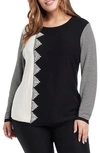NIC + ZOE OUTER ANGLE COTTON BLEND SWEATER,R201145W