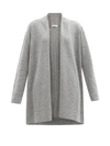 The Row Fulham Cashmere Open Front Cardigan In Medium Heather Grey