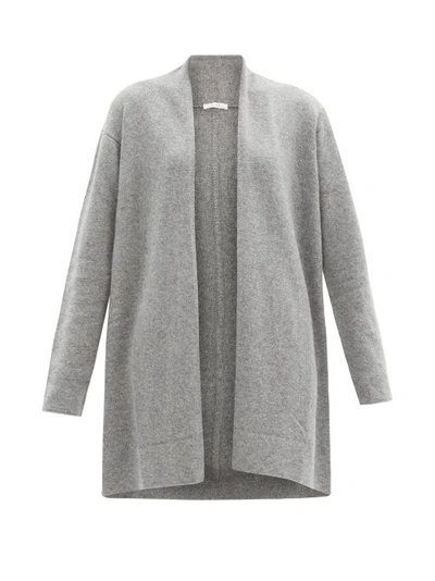 The Row Fulham Cashmere Open Front Cardigan In Medium Heather Grey